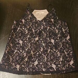 LOFT Elegant Black Lace Camisole